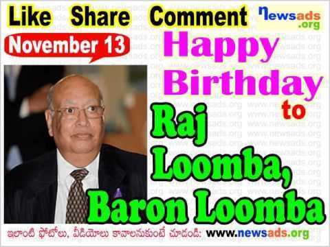 Raj Loomba, Baron Loomba Happy Birthday to Raj Loomba Baron Loomba YouTube