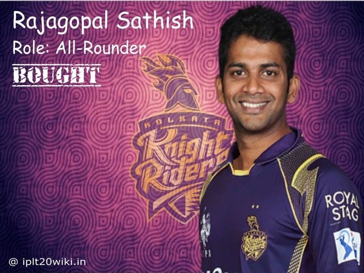 Rajagopal Sathish Rajagopal Sathish Kolkata Knight Riders KKR IPL 2016 Player