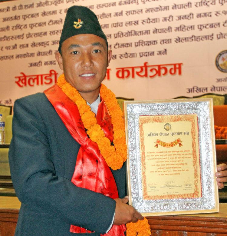 Raju Tamang Raju Tamang declared Best Footballer of the Year