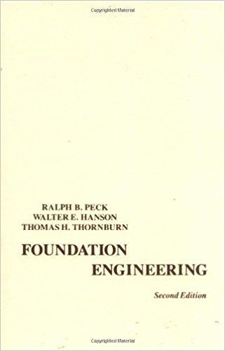 Ralph Brazelton Peck Foundation Engineering Ralph B Peck Walter E Hanson Thomas H