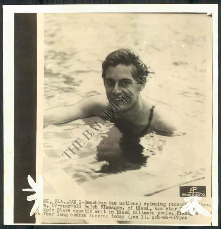 Ralph Flanagan (swimmer) BS PHOTO bqe270 Ralph Flanagan Swimmer eBay