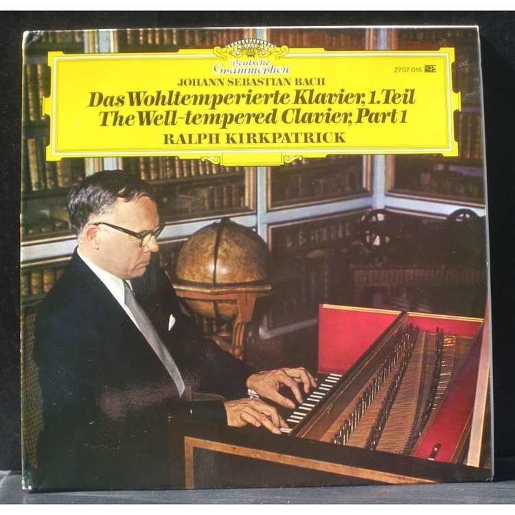 Ralph Kirkpatrick Bach Wohltemperierte Klavier 1 teil 846 869 Ralph