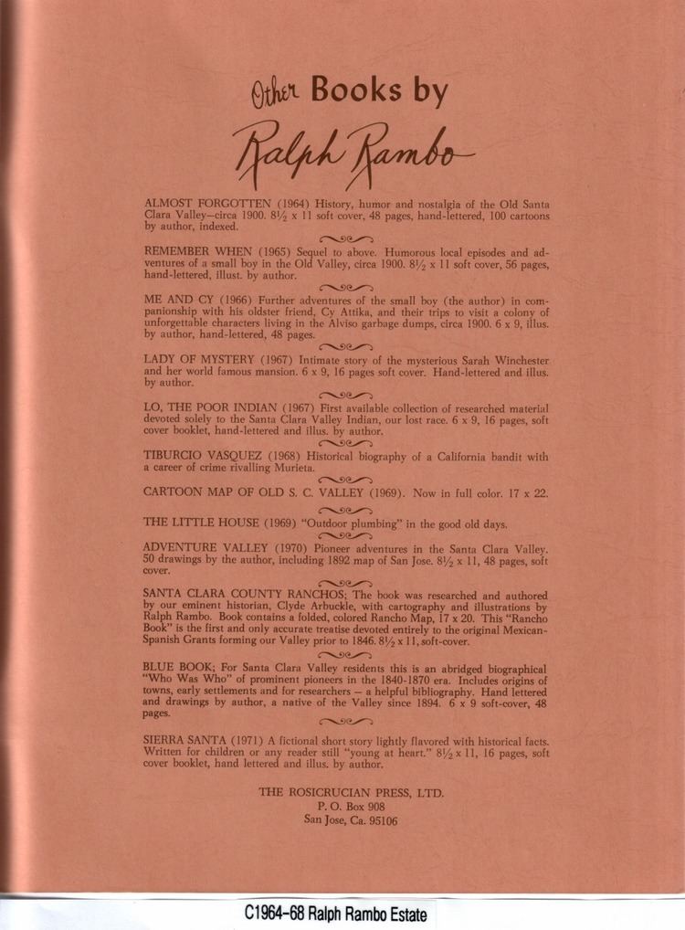 Ralph Rambo Pen and Inklings by Ralph Rambo