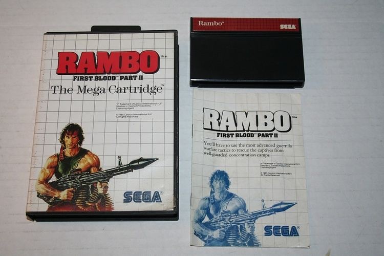 Rambo: First Blood Part II (Master System video game) Sega Master System Rambo First Blood Part II Parry Game Preserve