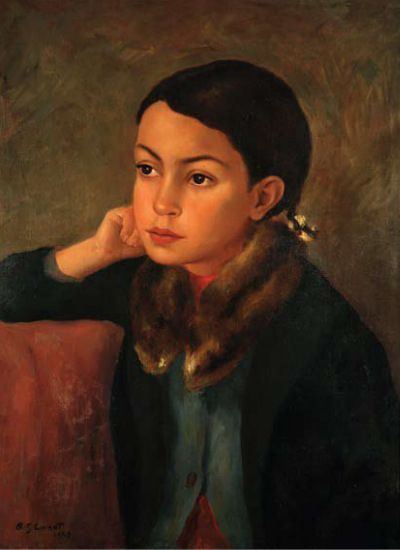 Ramón Gómez Cornet Retrato de Nia Ramn Gmez Cornet 1935 Museo Eduardo Svori