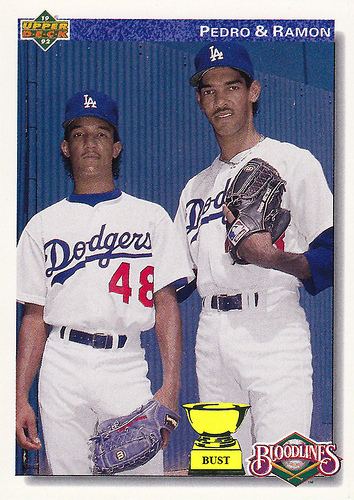Ramón Martínez (pitcher) Baseball Card Bust Pedro and Ramon Martinez 1992 Upper Deck Bloodlines