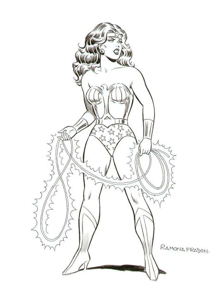 Ramona Fradon Wonder Woman Commission Ramona Fradon in Laura Mcs Misc Super