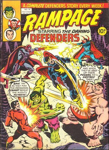 Rampage (Marvel Comics) Rampage Weekly 14 A Jan 1978 Comic Book by Marvel UK