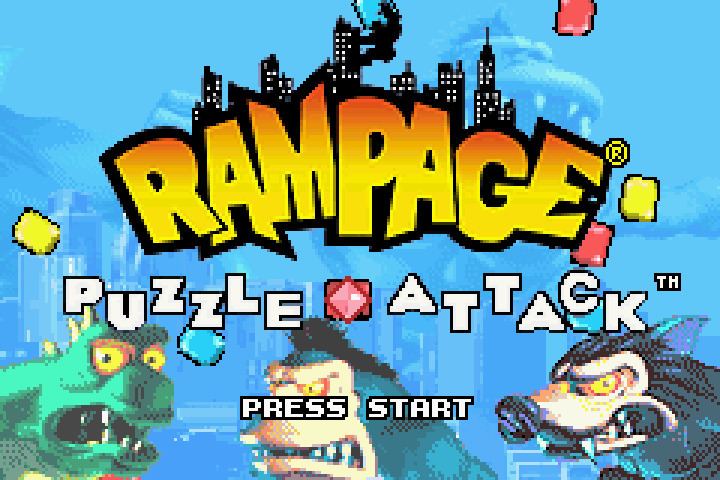 Rampage Puzzle Attack Rampage Puzzle Attack UMode7 ROM lt GBA ROMs Emuparadise
