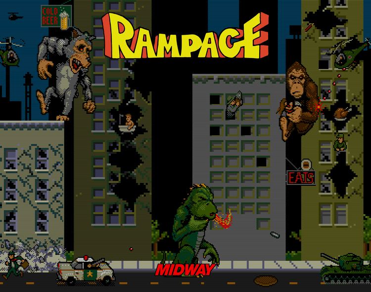 Rampage (video game) Rampage video game 1986 HORRORPEDIA