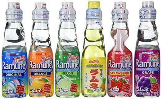 Ramune Amazoncom Ramune Japanese Soda 676 oz Assorted Flavors 6pk