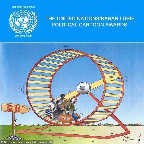 Ranan Lurie The United NationsRanan Lurie Political Cartoon Awards 2017 Art
