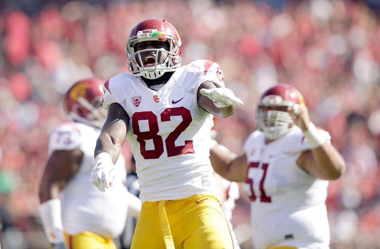 Randall Telfer Trojans tight end Randall Telfer happy to get in on the
