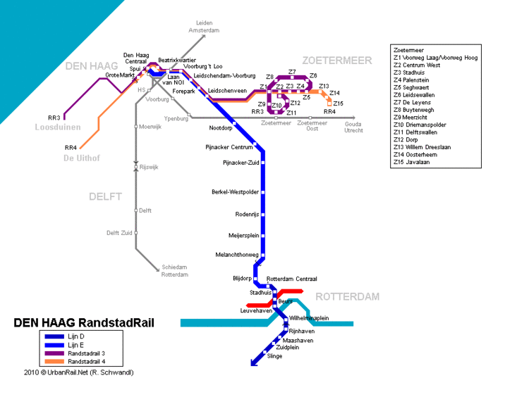 RandstadRail UrbanRailNet gt Europe gt Netherlands gt Den Haag SneltramRandstad Rail