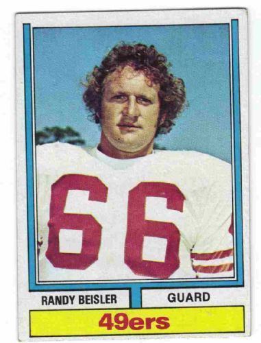 Randy Beisler SAN FRANCISCO 49ers Randy Beisler 268 TOPPS 1974 NFL American