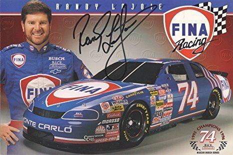Randy LaJoie Autographed Randy Lajoie Fina 74 NASCAR HeroDriver Card