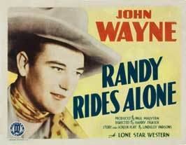 Randy Rides Alone Randy Rides Alone Movie Posters From Movie Poster Shop