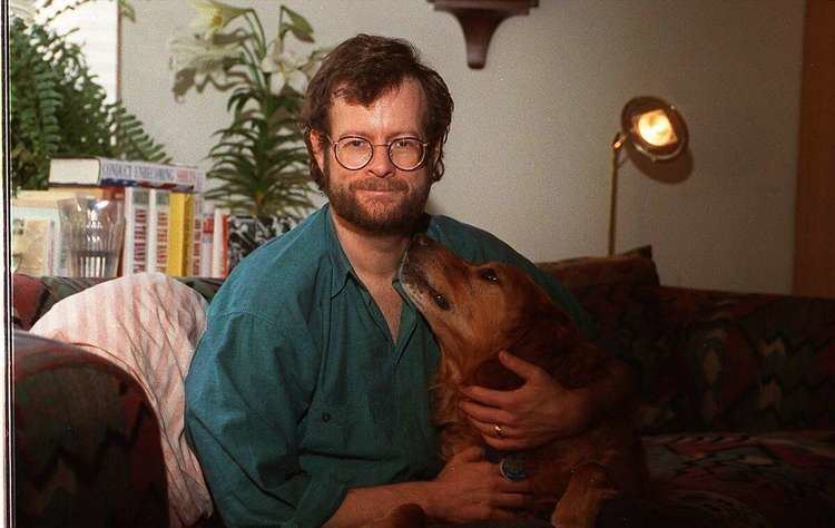 CHRONICLE 02/18/94 // RANDY SHILTS, in a 1993 photo, with his dog Dash