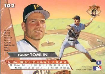 Randy Tomlin The Trading Card Database Randy Tomlin Gallery