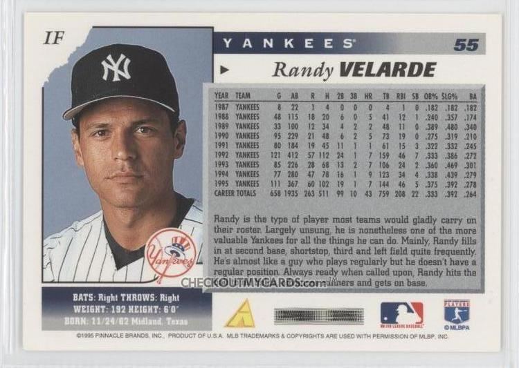 Randy Velarde The Baseball Card Blog Singing for an Unsung