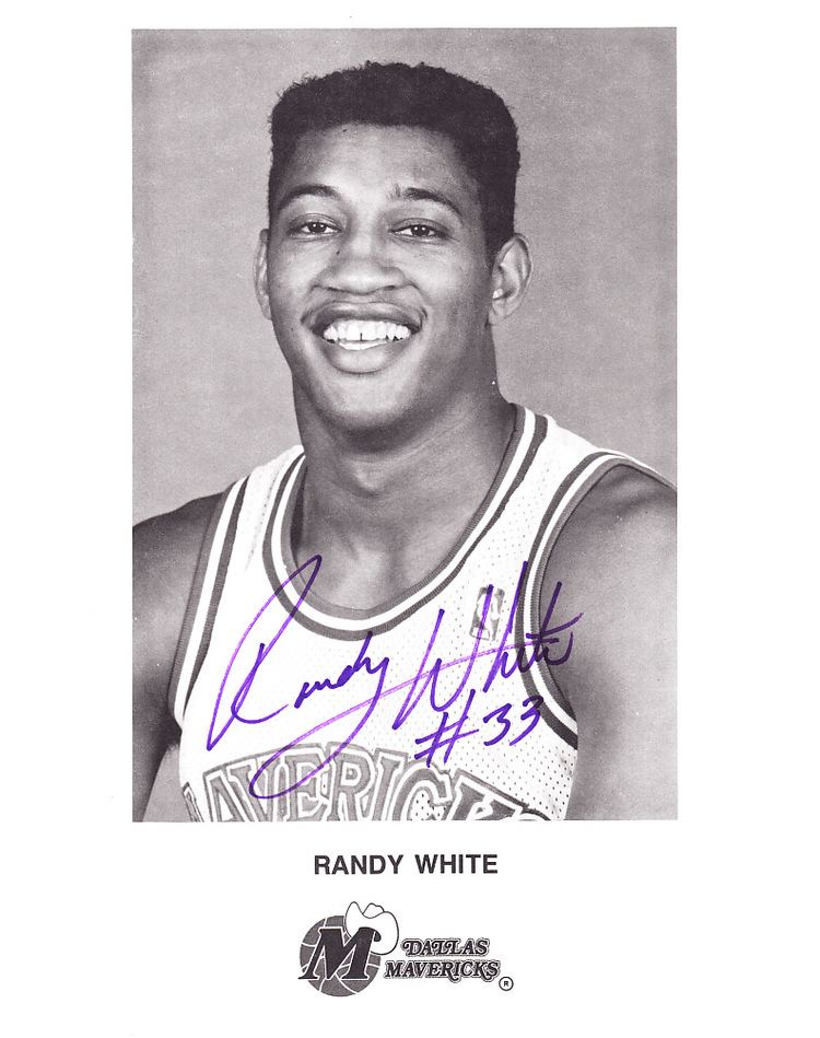 Randy White (basketball) Randy White autographed Dallas Mavericks 8x10 photo Retired