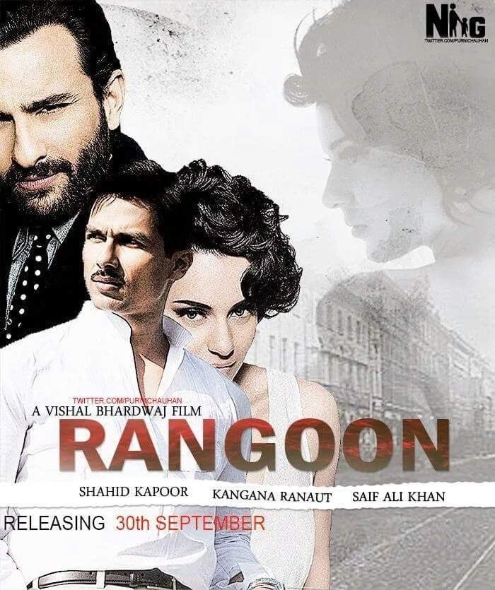 Rangoon (2017 film) Rangoon 2016 film Movie Trailer Saif Ali Khan Shahid Kapoor