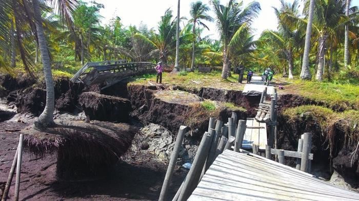 Rangsang Tujuh Desa di Sekitar Pantai Rangsang Terancam Abrasi Pemkab