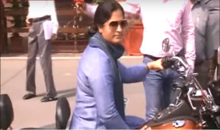 Ranjeet Ranjan International Womens Day Watch Congress MP Ranjeet Ranjan ride