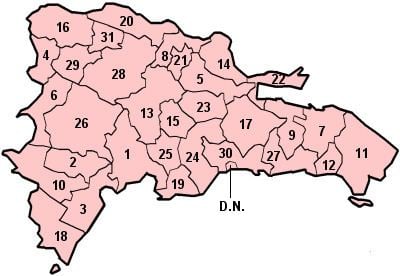 Ranked list of Dominican provinces