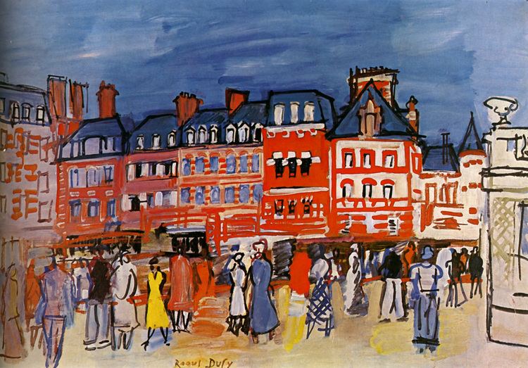 Raoul Dufy Houses in Trouville Raoul Dufy WikiArtorg