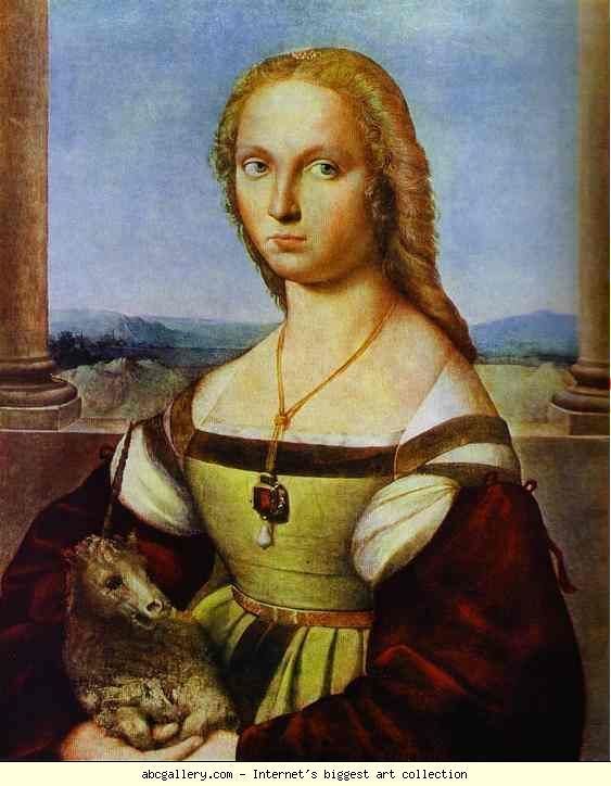 Raphael Raphael Portrait of a Lady with a Unicorn Olga39s Gallery