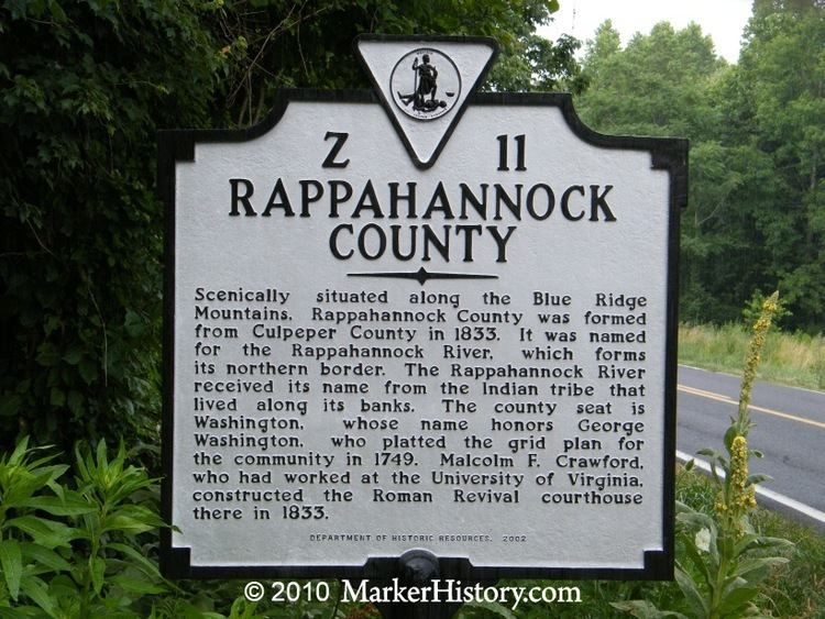 Rappahannock County, Virginia wwwmarkerhistorycomImagesLow20Res20A20Shots