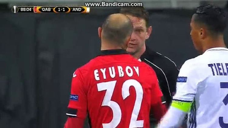 Rashad Eyyubov Rashad Eyyubov Red Card Gabala FC 11 Anderlecht 241116
