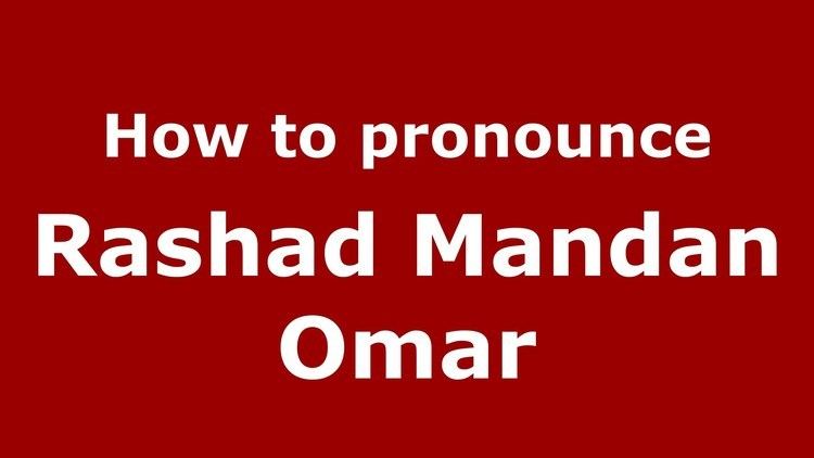 Rashad Mandan Omar How to pronounce Rashad Mandan Omar ArabicIraq PronounceNames