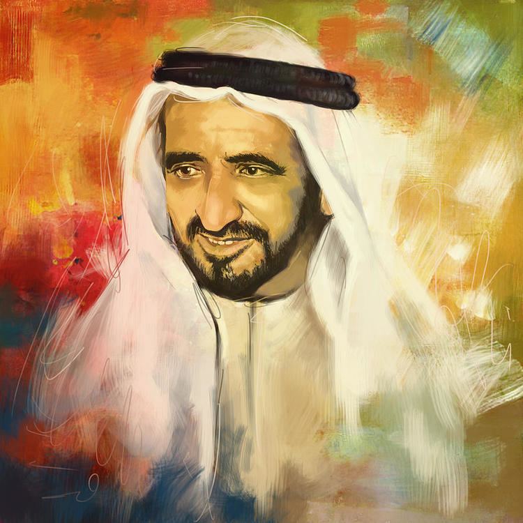 Rashid bin Saeed Al Maktoum Sheikh Rashid Bin Saeed Al Maktoum by Corporate Art Task Force