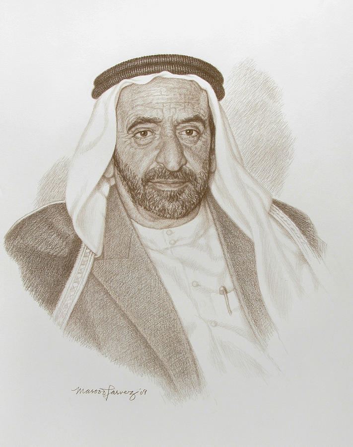 Rashid bin Saeed Al Maktoum Sheikh Rashid Bin Saeed Al Maktoum by Masood Parvez