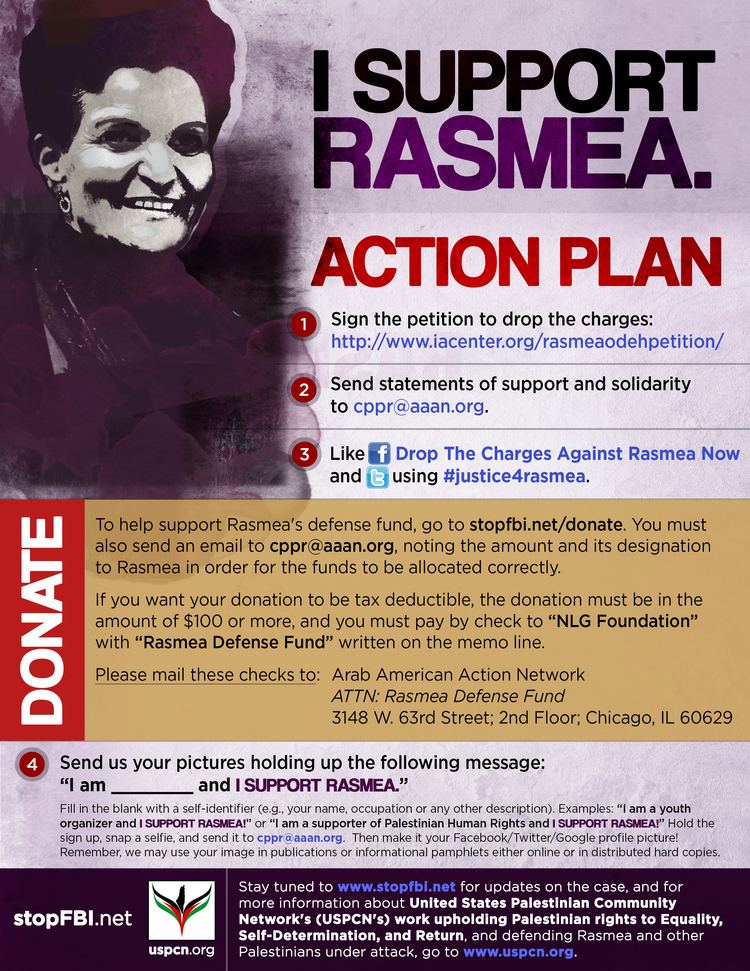 Rasmea Odeh All out for Detroit to defend Rasmea Odeh Committee to