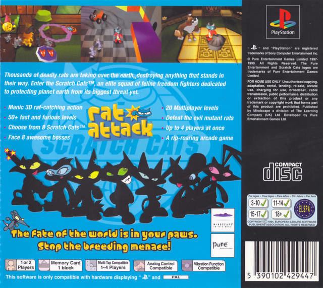 Rat Attack! Rat Attack Box Shot for PlayStation GameFAQs