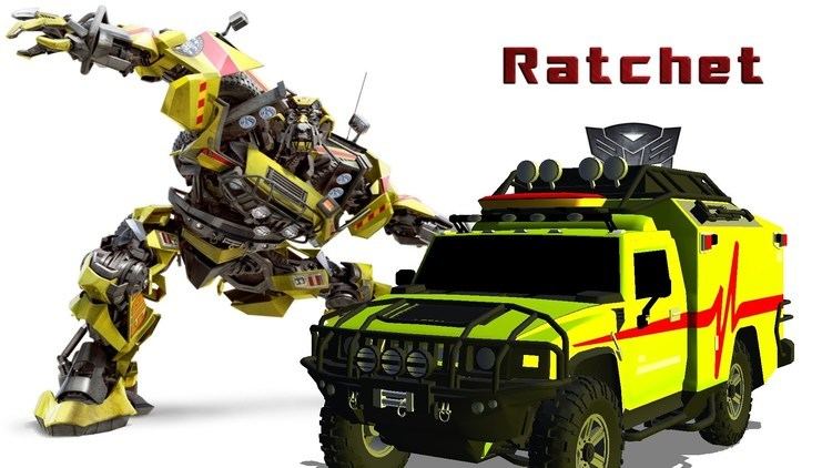 Ratchet (Transformers) Transformers Ratchet Car in drive free green screen YouTube