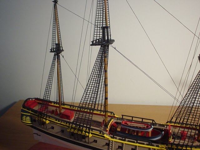 Ratlines John39s Plastic Ships Ratlines and Standing Rigging