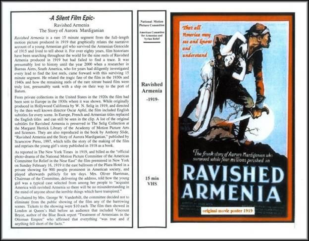 Ravished Armenia (film) movie scenes  remarkable sleuthing of Eduardo Kozanlian of Buenos Aires Argentina and his role in retrieving it from some place or other in Armenia 12 See Fig 
