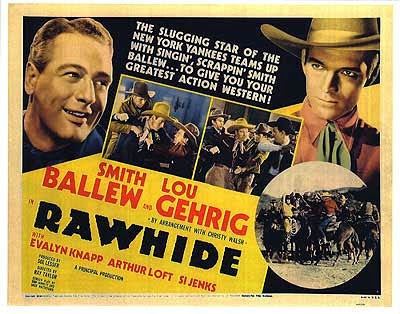 Rawhide (1938 film) Caftan Woman Athletes in Film blogathon Lou Gehrig in Rawhide 1938