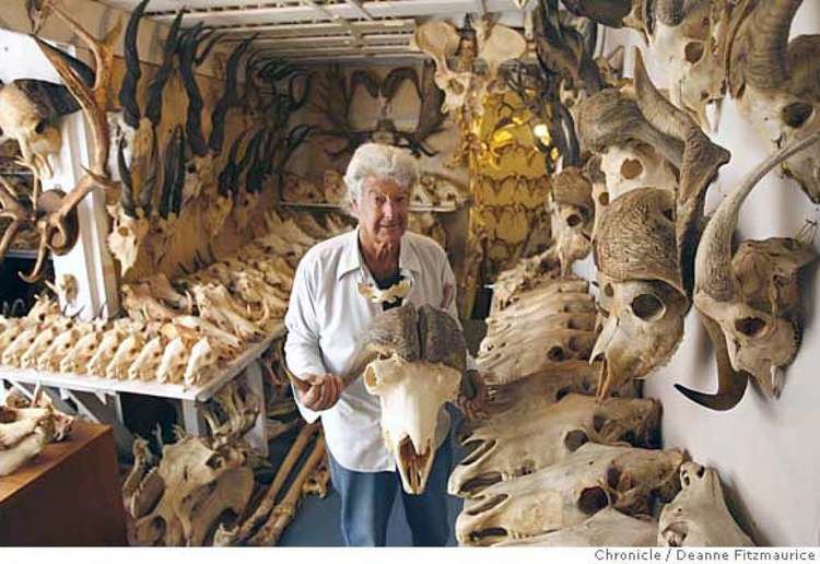 Ray Bandar The Bone Collector Ray Bandar who has collected the skulls and