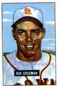 Ray Coleman (baseball) wwwbaseballalmanaccomplayerspicsraycoleman