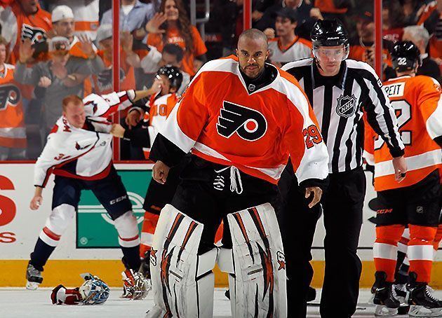 Ray Emery Blame referee Gary Bettman for Ray Emery skating on goalie assault