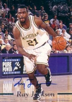 Ray Jackson (basketball) Ray Jackson certified autograph Michigan Fab Five 1995 Classic