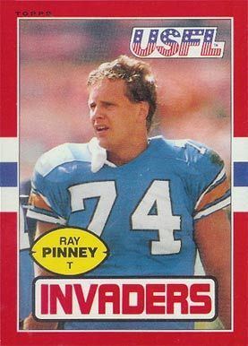 Ray Pinney 1985 Topps USFL Ray Pinney 94 Football Card Value Price Guide