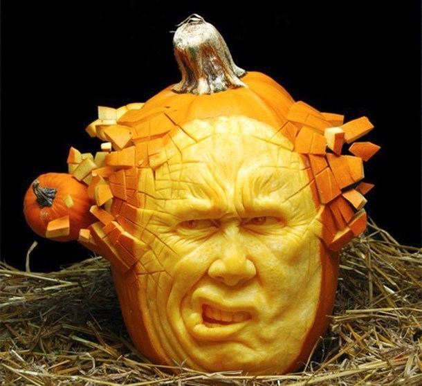 Ray Villafane The carved pumpkin for Halloween Ray Villafane
