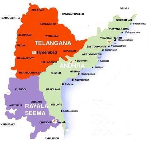 Rayalaseema Andhra Telangana and Rayalaseema Maps All about Hyderabad City