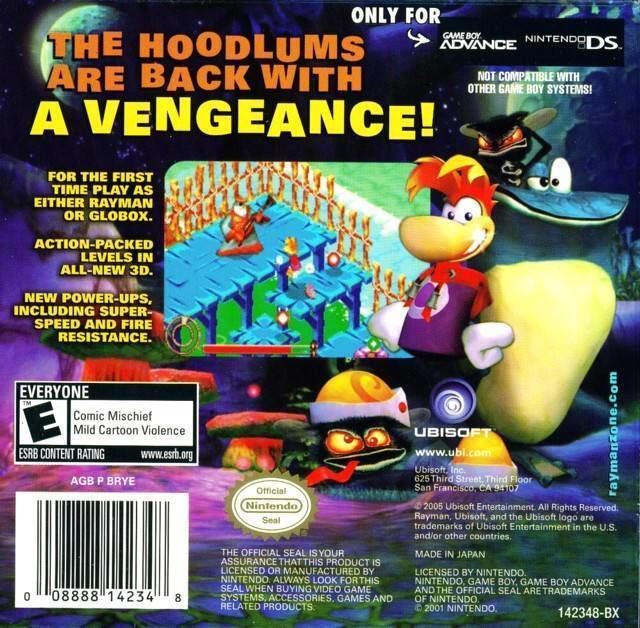 Rayman: Hoodlums' Revenge Rayman Hoodlum39s Revenge Box Shot for Game Boy Advance GameFAQs